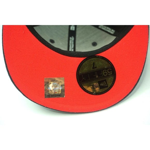 Official Miami Heat NBA HWC Hat Cap Size 7 59Fifty New Era Gray Embroidered - Picture 5 of 8